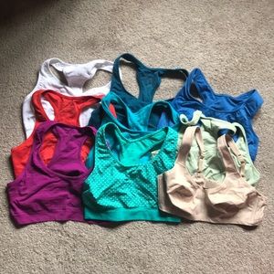 9 size L Champion bras. Very good condition